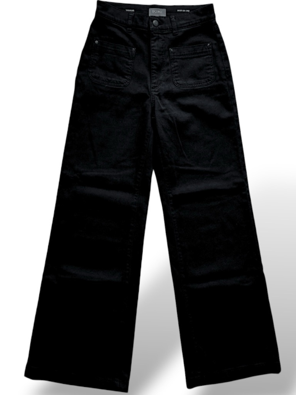 DL1961 HEPBURN Wide Leg High Rise Women's Jeans - Black - SIZE 26 - Picture 3 of 8
